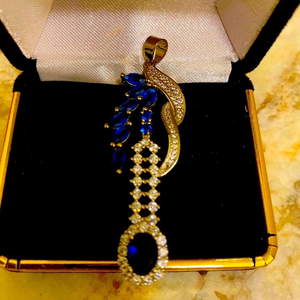 NATURAL SAPPHIRE PENDANT‼️❤️